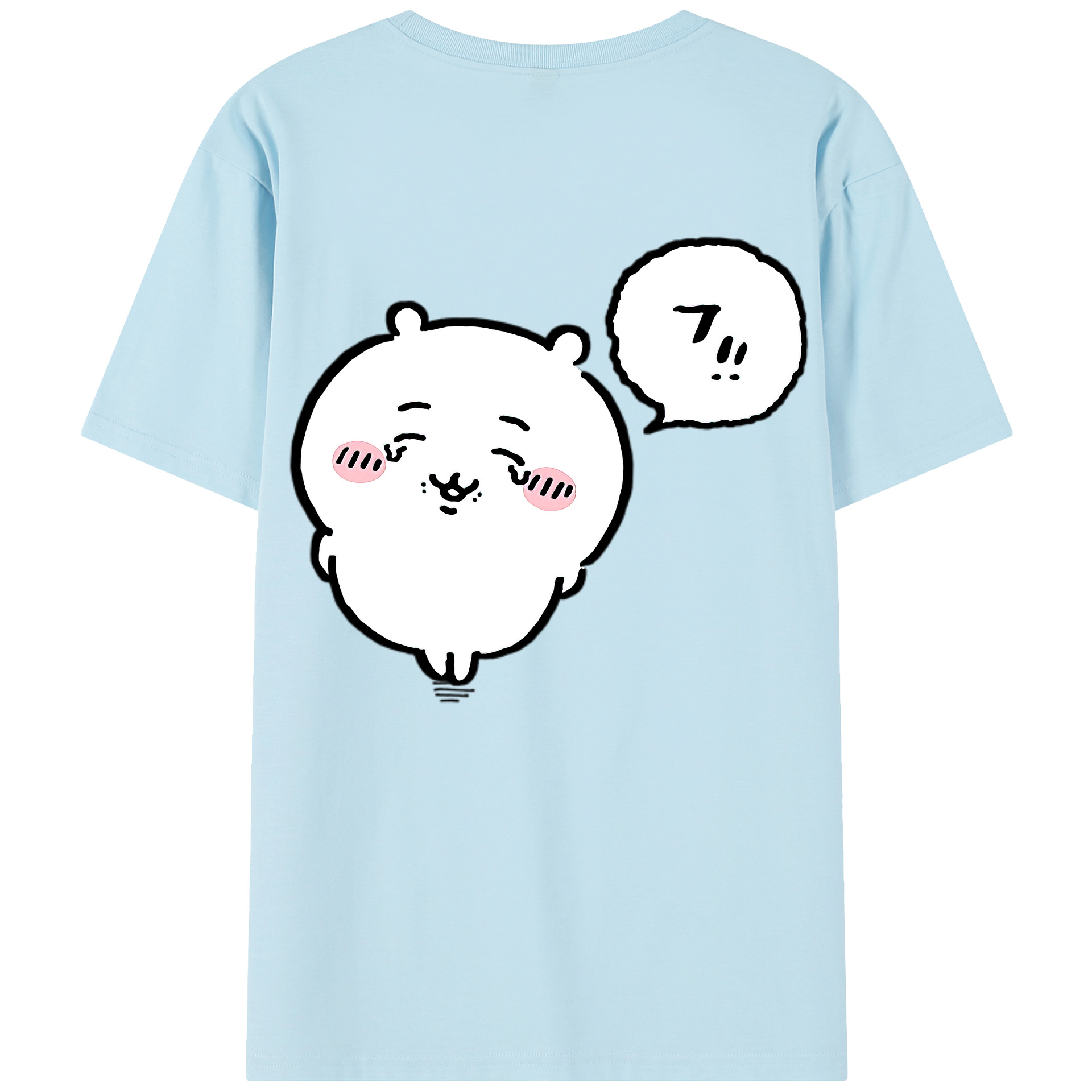 （画像用） ちいかわ ちいかわ Chii-kawa chiikawa 綿100％半袖Tシャツ（背面プリント）